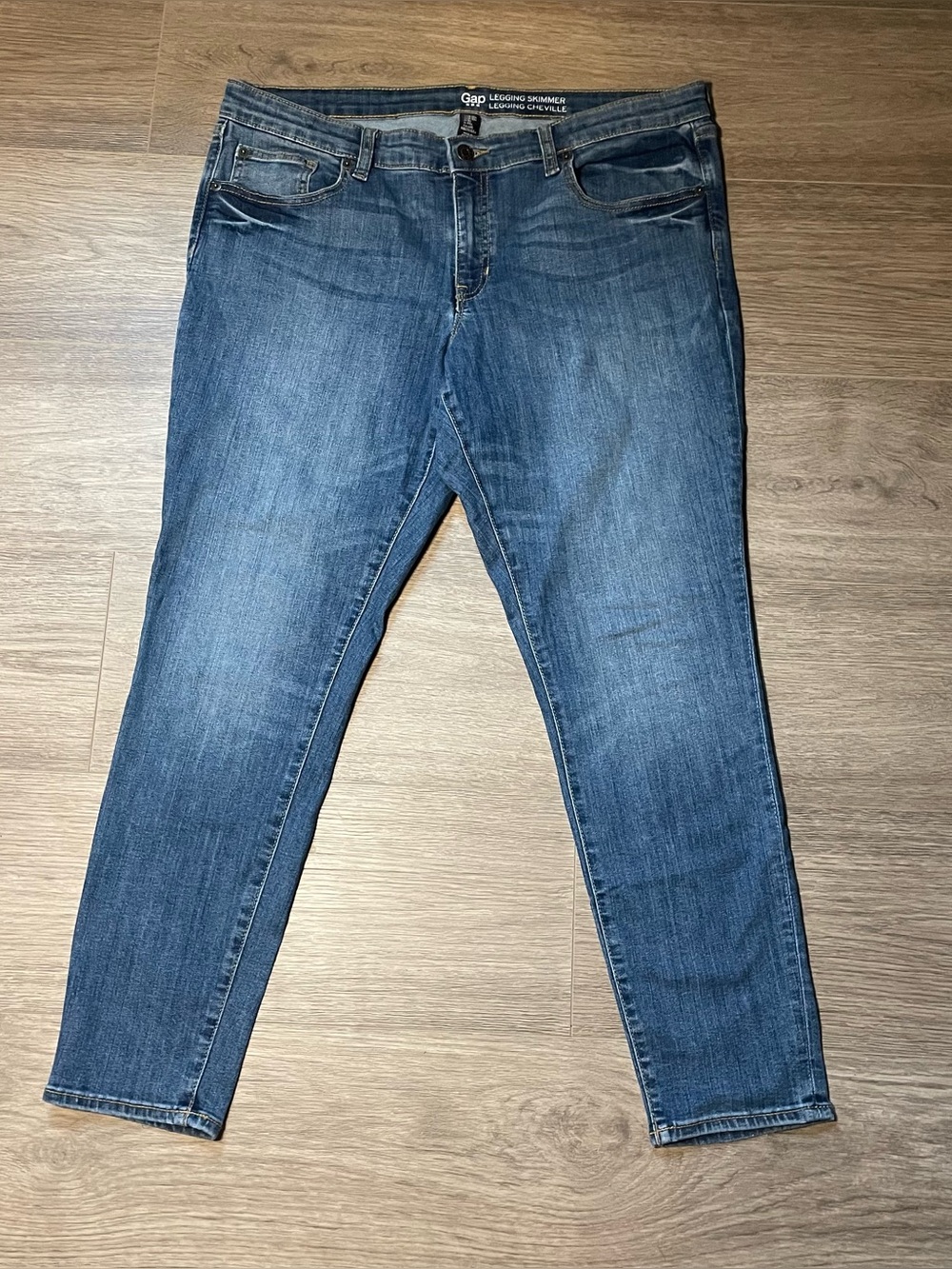 GAP Legging Skimmer Skinny Jeans  Blue Denim Pants Women’s 14 32R Casual Classic